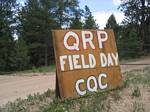 CQC Field Day Entrance Sign at Rampart Range - 06-24-2006
