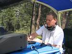 Jim Operating 6 Meter SSB for CQC's Field Day effort - 06-24-2006