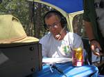 Tim Operating 6 Meter SSB for CQC's Field Day effort - 06-24-2006