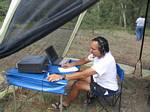 Roger J. Wendell Operating 6 Meter SSB for CQC's Field Day effort - 06-24-2006