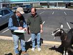 WG0AT with his goats Peanut and Rooster at CQC - 03-14-2009