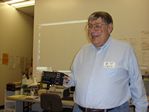President Frank Ivan discussing his KX3 and Field Day at our 07-07-2012 meeting