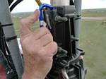 Jay Schwisow, KT5E, on his tower for his 40 meter beam - May 2009